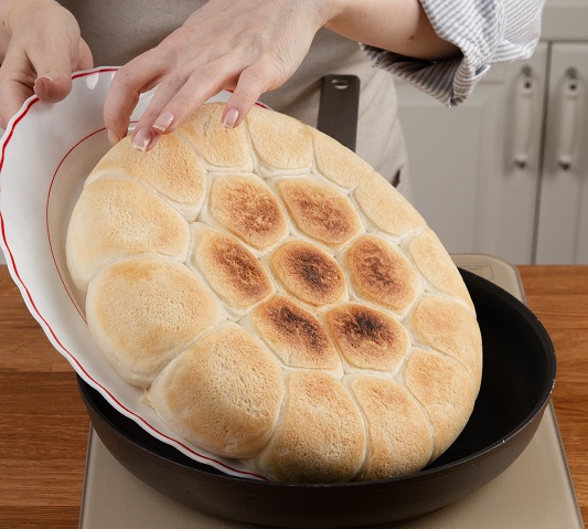 Хлеб на сковороде: Шаг 8